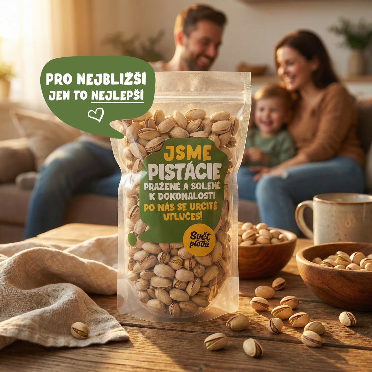 Pistácie pražené solené váha 500g