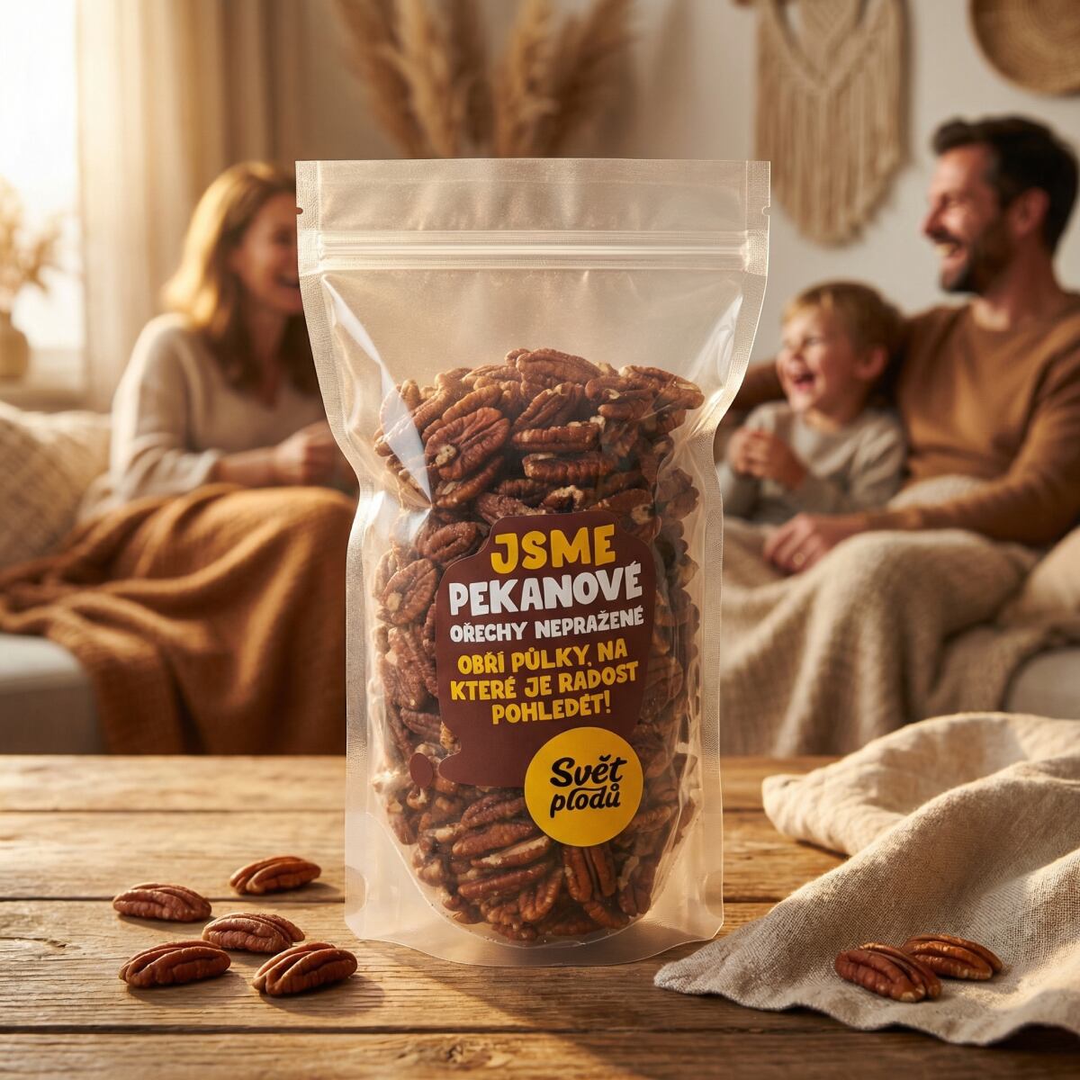 Pekanové orechy nepražené váha 1kg