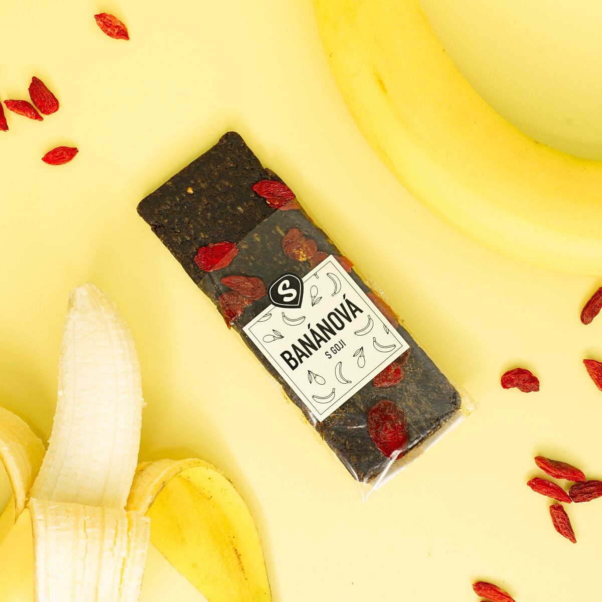 Banánová tyčinka s goji váha 50g