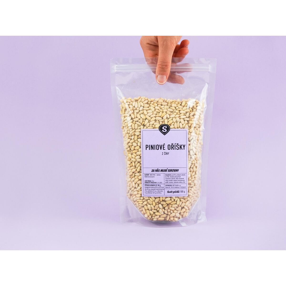 Píniové oriešky váha 50g