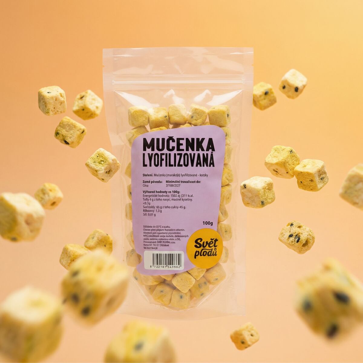 Marakuja lyofilizovaná váha 100g