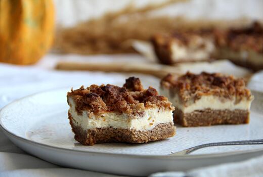 Cheesecake řezy s pekanovými ořechy