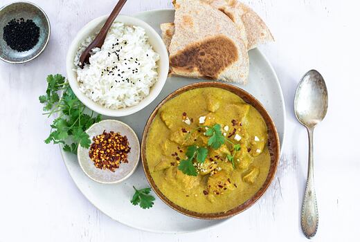 Kuřecí korma s rýží