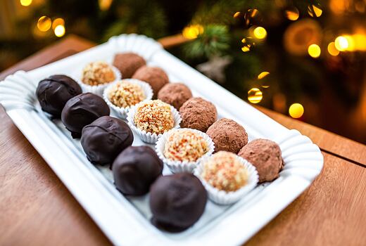 Nepečené vánoční kuličky třikrát jinak