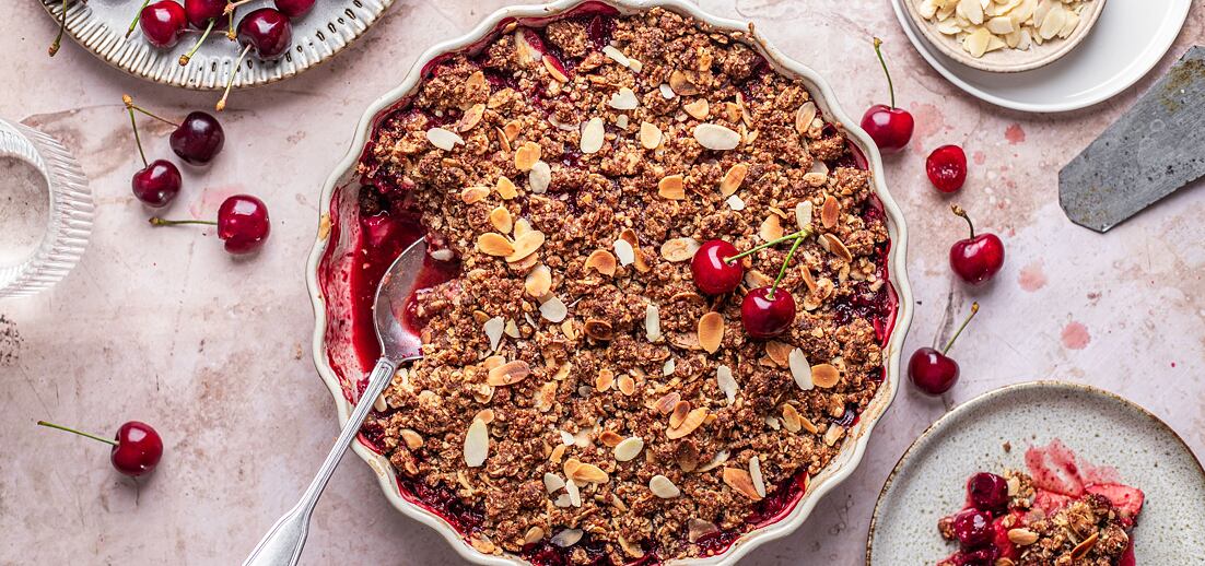 Třešňový crumble