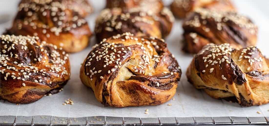 Čokoládové tahini motance