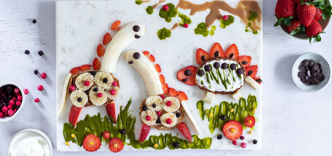 Banánové dinosauří lívance