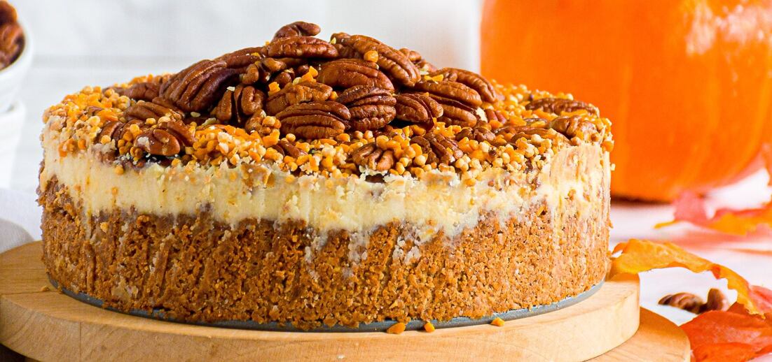 Veganský pekanový cheesecake