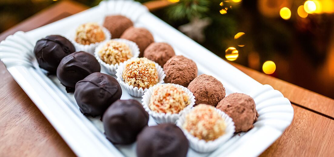 Nepečené vánoční kuličky třikrát jinak