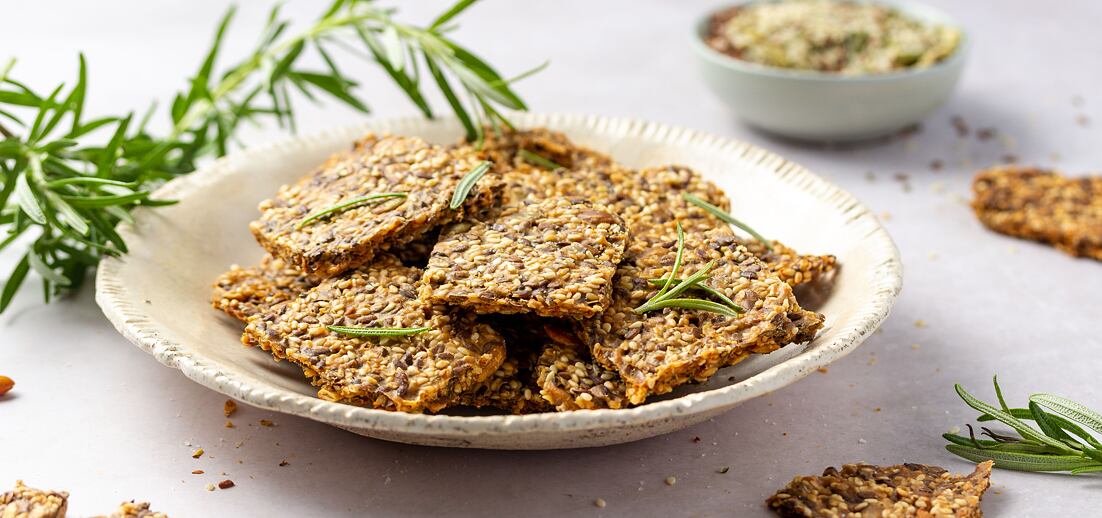 Zdravé semínkové krekry