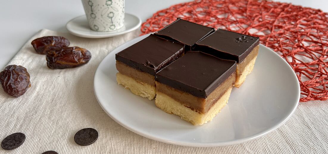 Datlový Millionaire shortbread