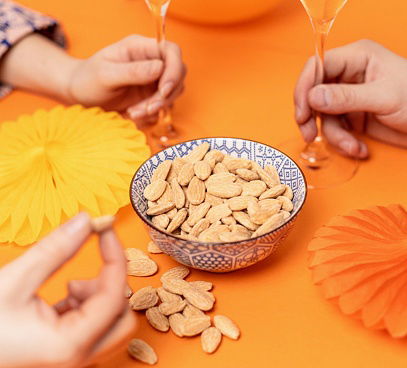 Mandle na sucho pražené solené