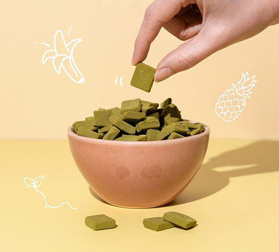 Green Smoothie lyofilizované čtverečky