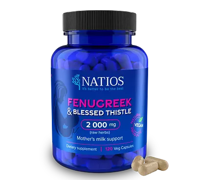 NATIOS Fenugreek & Blessed Thistle Extract, Pískavice & Benedikt
