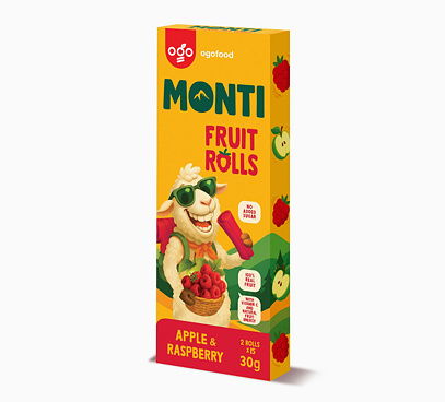 MONTI ovocná trubička jablko & malina