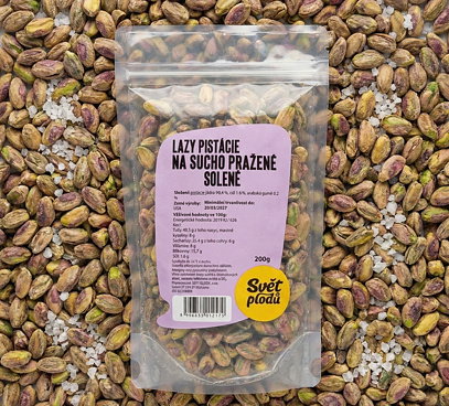 Lazy pistácie na sucho pražené solené