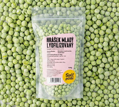 Hrášek mladý lyofilizovaný