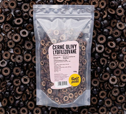 Černé olivy lyofilizované