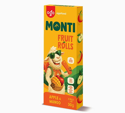 MONTI ovocná trubička jablko & mango