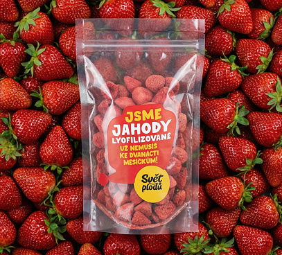 Jahody lyofilizované celé