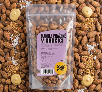 Mandle pražené v hořčici
