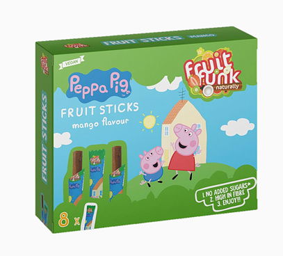 Fruit Funk Ovocné tyčinky Prasiatko Peppa