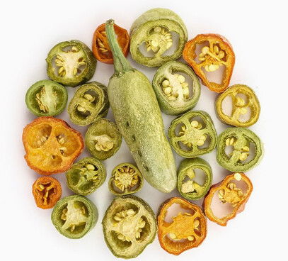 Jalapeño papričky lyofilizované