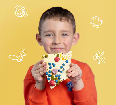 Lámaná čokoláda Velikonoce