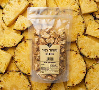 100% Ananas křupky