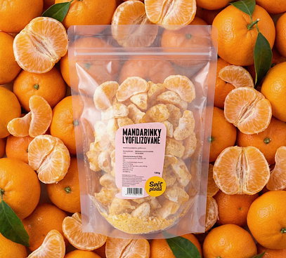Mandarínky lyofilizované