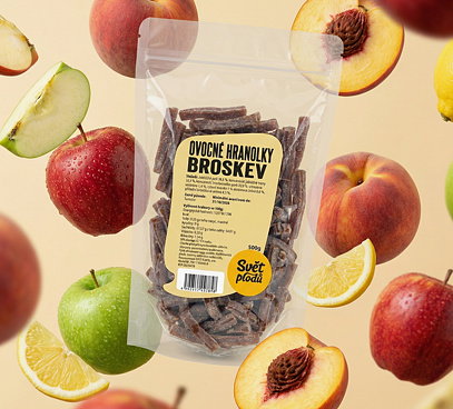 Ovocné hranolky broskev