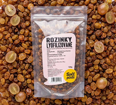 Rozinky lyofilizované