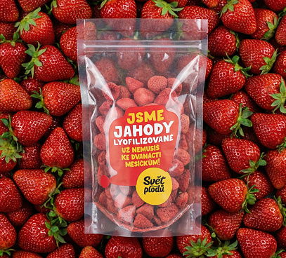 Jahody lyofilizované celé