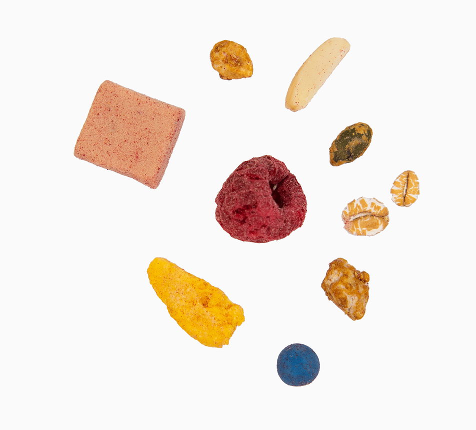 Duhové müsli detail