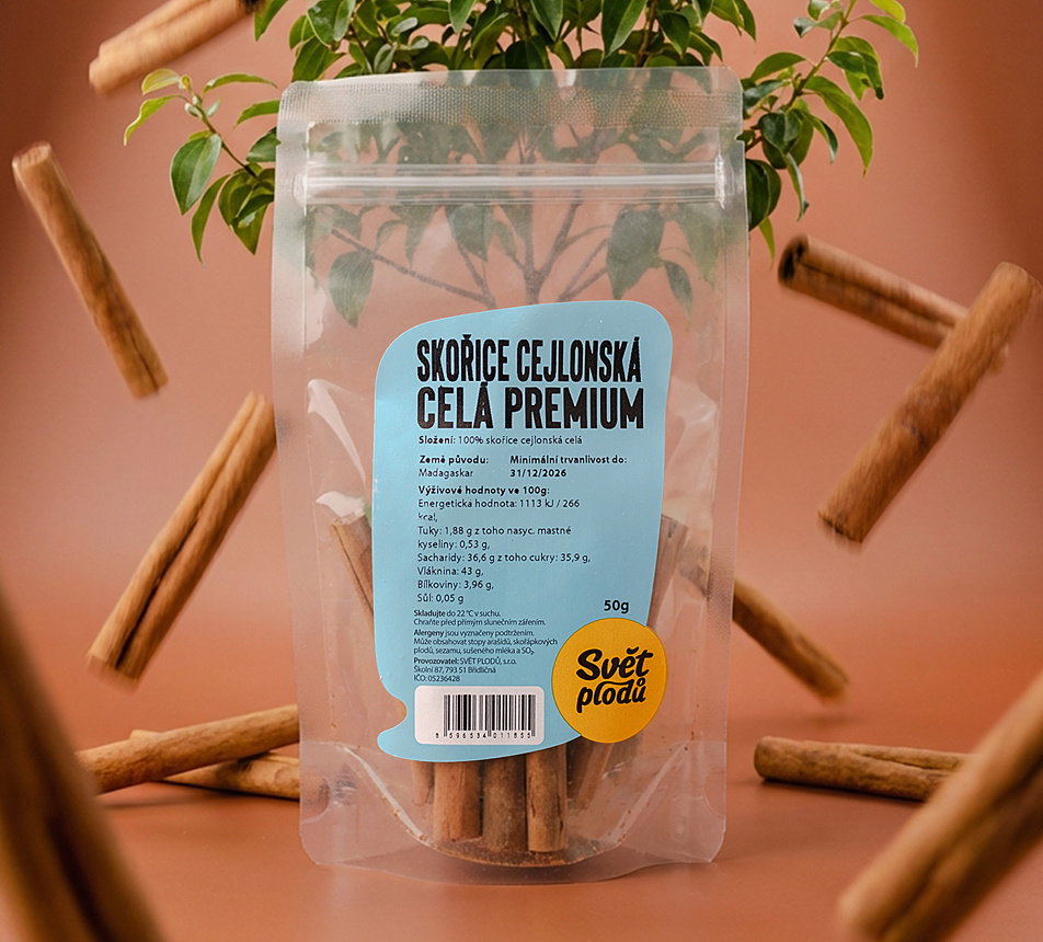 Skořice cejlonská celá Premium