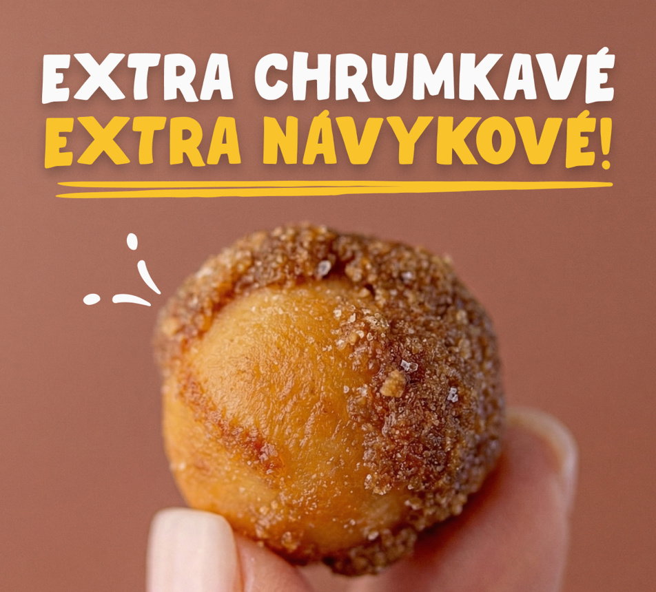 Makadamy v mede so soľou
