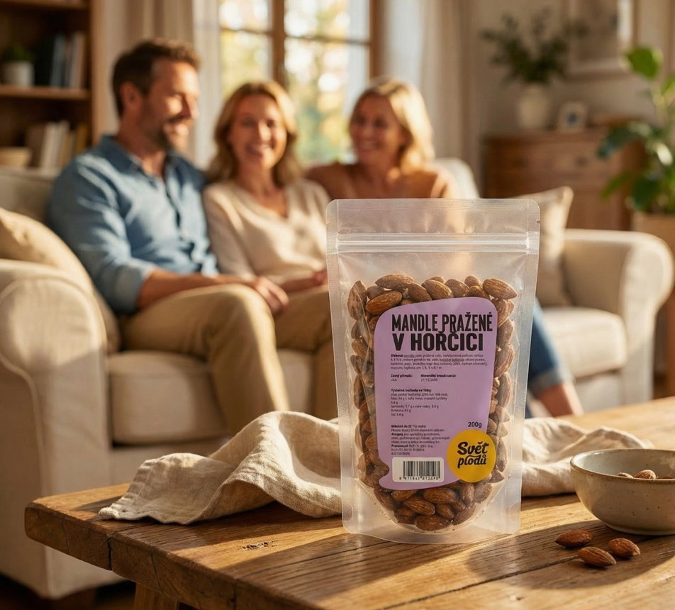 Mandle pražené v hořčici