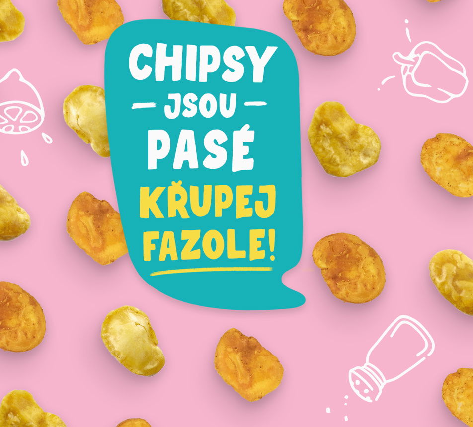 Zdravé mlsání fazolové lupínky