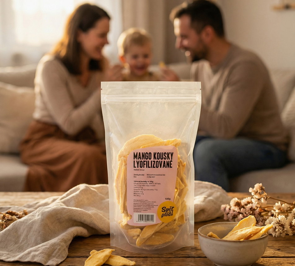 Mango lyofilizované kousky