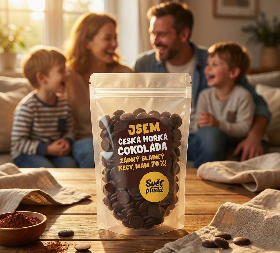 Hořká 70% čokoláda