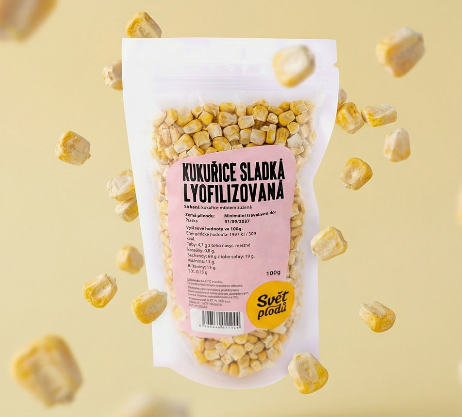 Kukuřice sladká lyofilizovaná