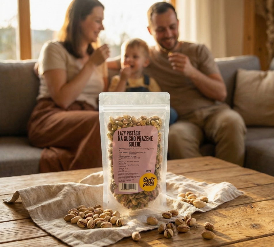 Lazy pistácie na sucho pražené solené