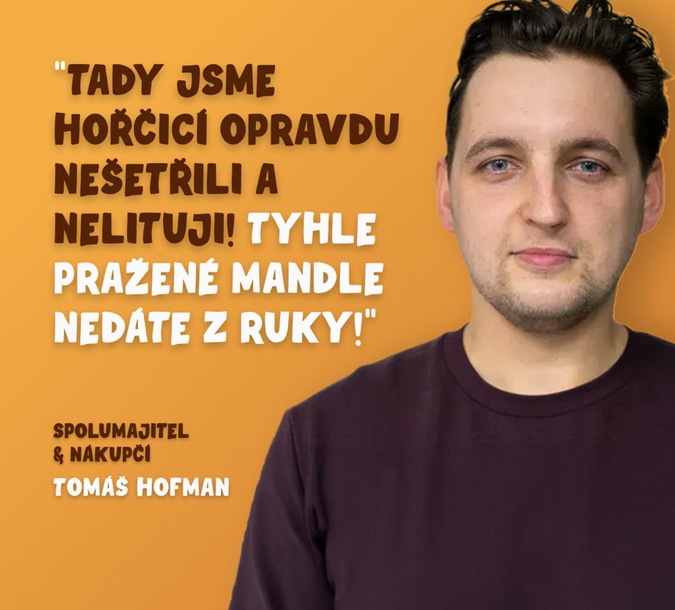 Mandle pražené v hořčici