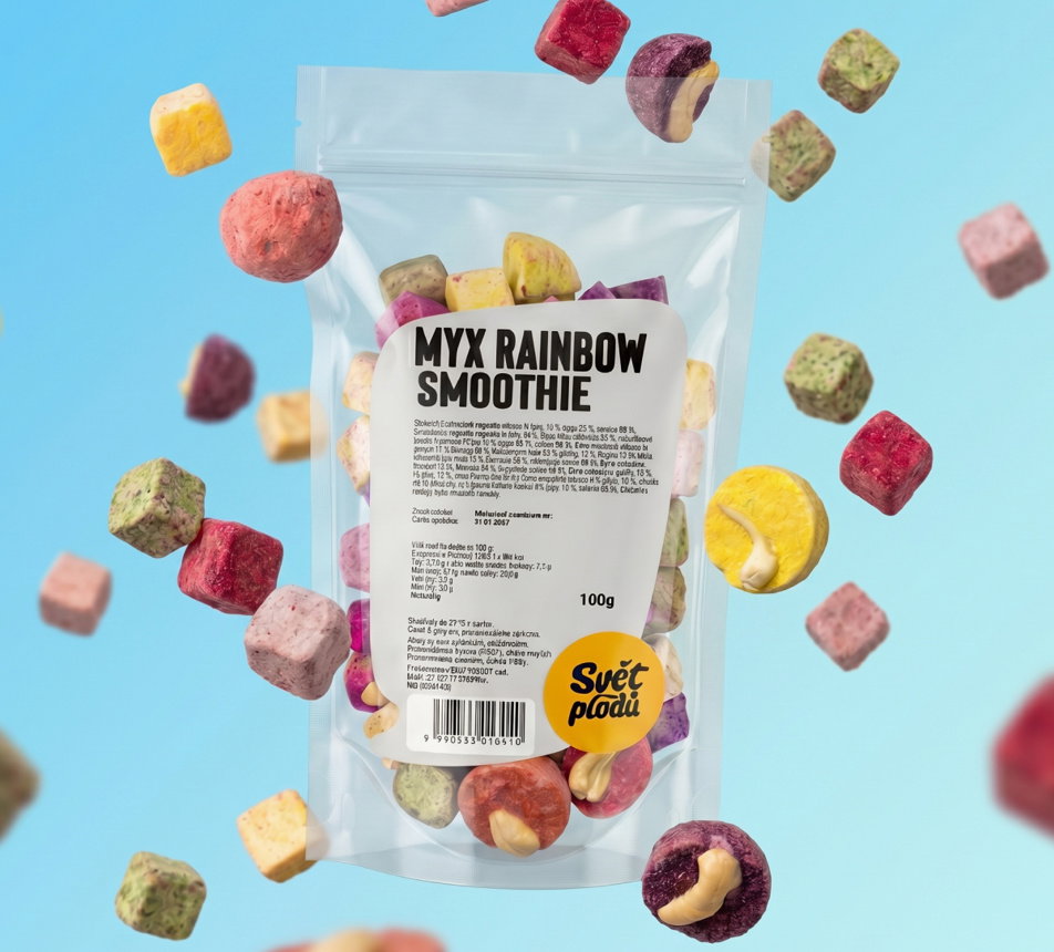 MYX Rainbow smoothie