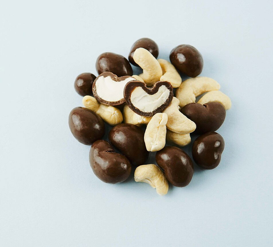 Kešu ořechy v mléčné čokoládě