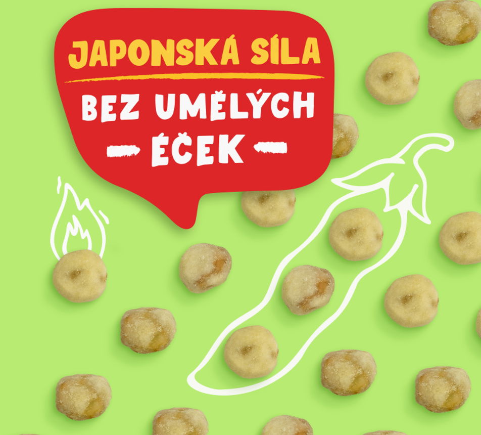 Hrášek ve wasabi