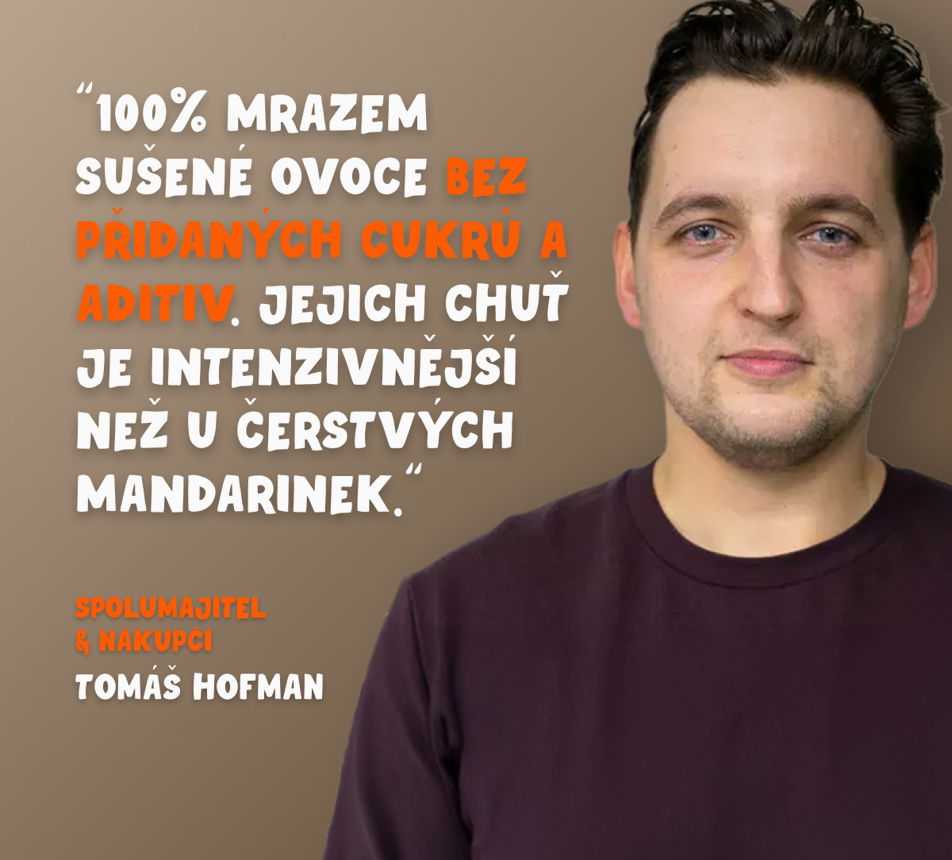 Mandarinky lyofilizované