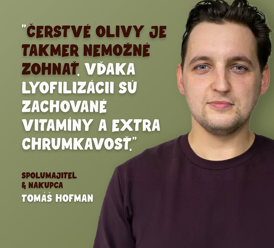 Čierne olivy lyofilizované