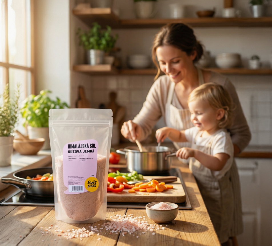 Himalájská sůl růžová jemná