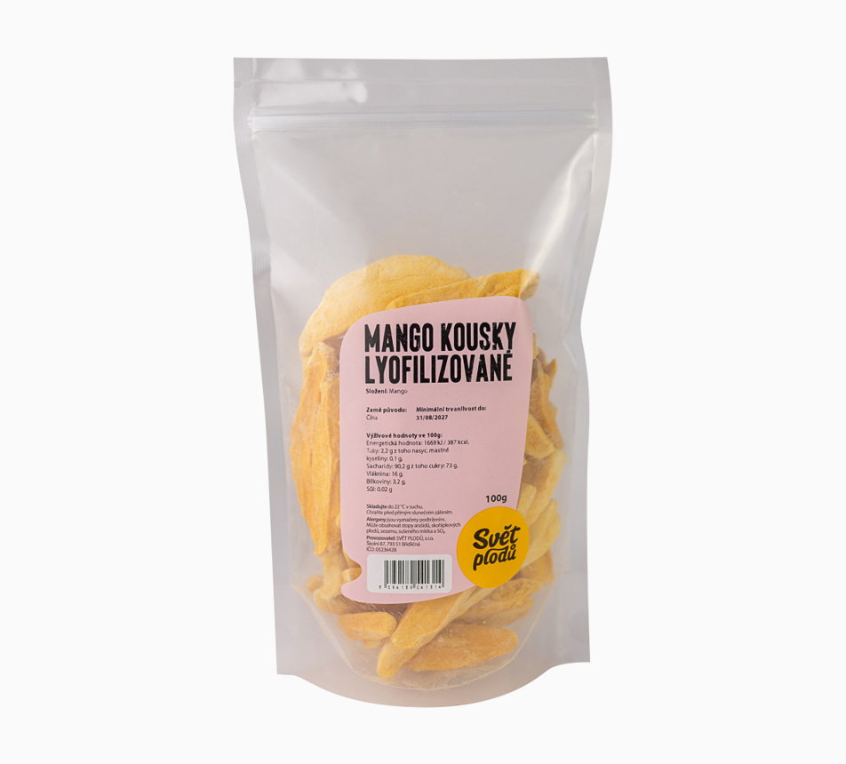 Mango lyofilizované kousky